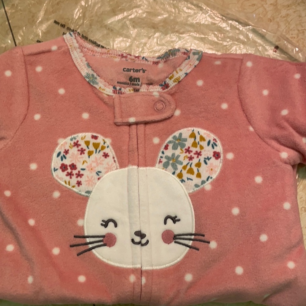 NWT Carter’s pjs with 2 way zipper
